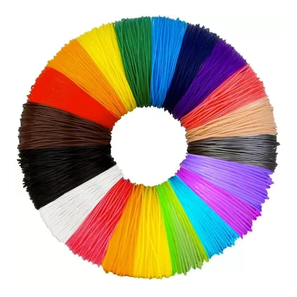 3D-filament PLA, 20 färger x 20 m (400 m totalt)