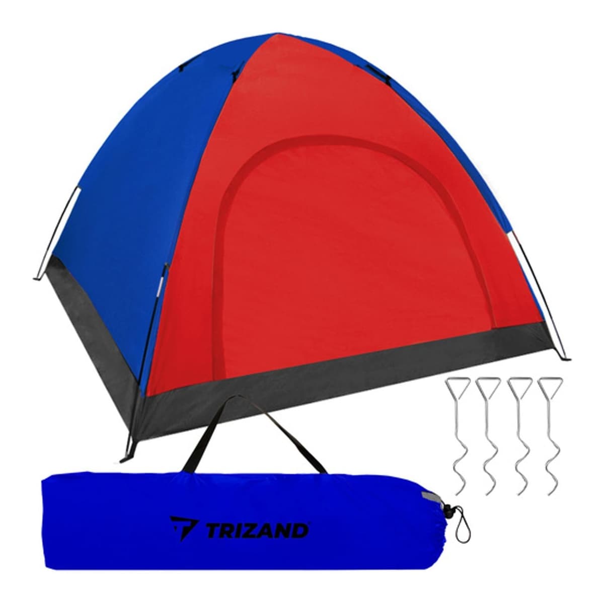 4-personers tält, 190x190 cm