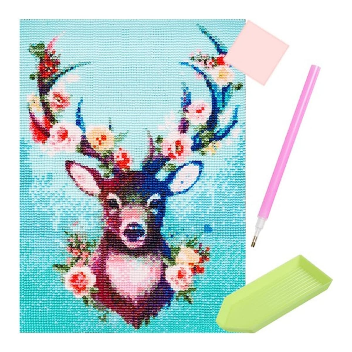 5D diamantbroderi hjortmotiv, 30x40 cm