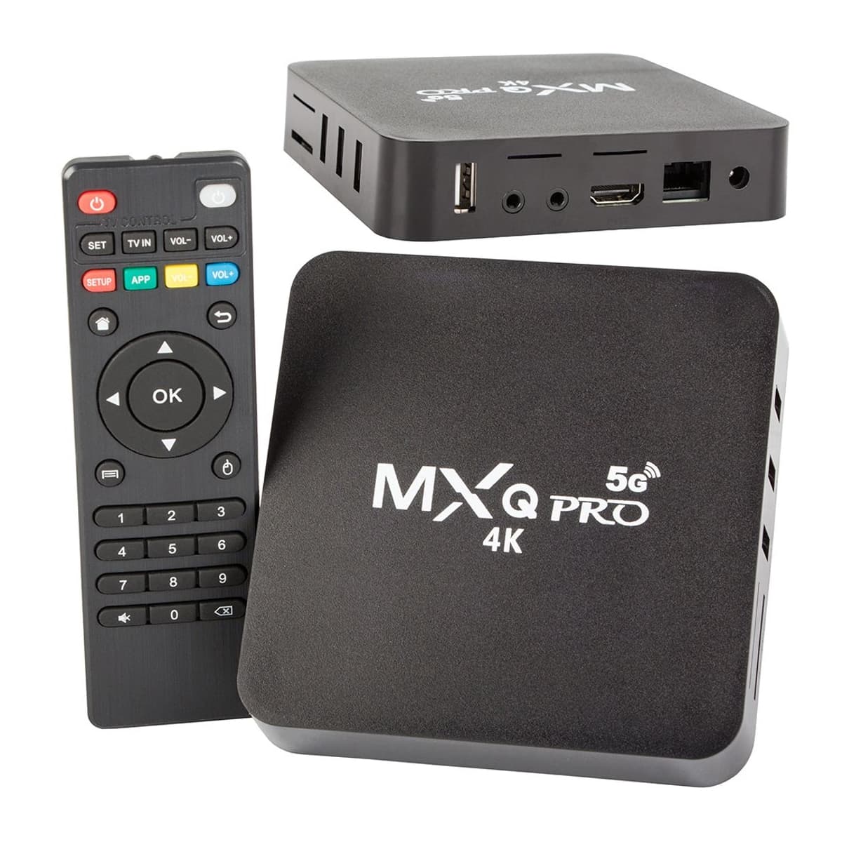 Android TV-box 4K med Wi-Fi, 8GB