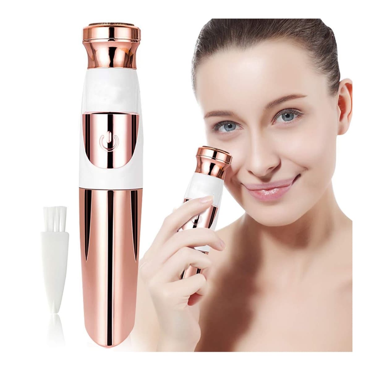 Ansiktsepilator med LED-belysning, 14 cm