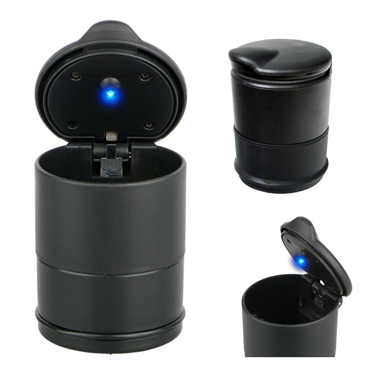 Askkopp för bil med LED-belysning, 8,9 cm