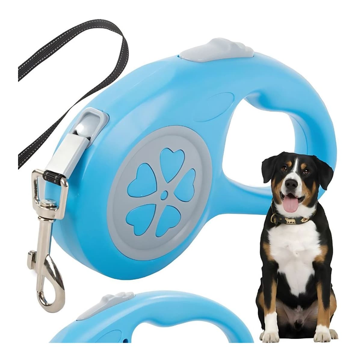 Automatisk hundkoppel med lås, 5 meter