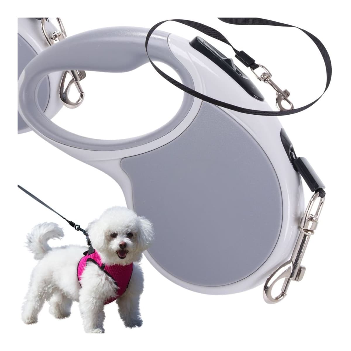 Automatiskt koppel 5 meter för hund upp till 15 kg