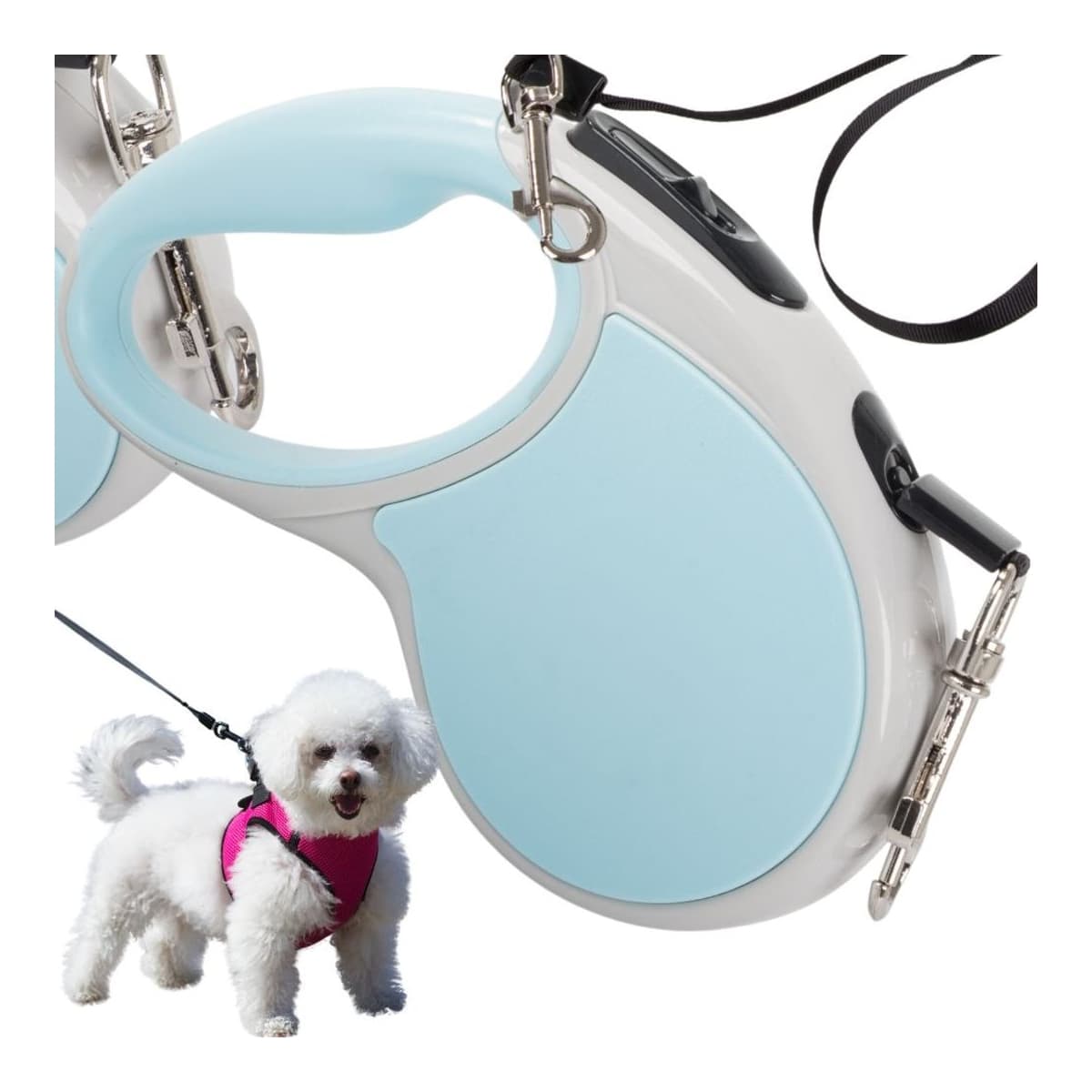 Automatkoppel 5 m för hundar upp till 15 kg