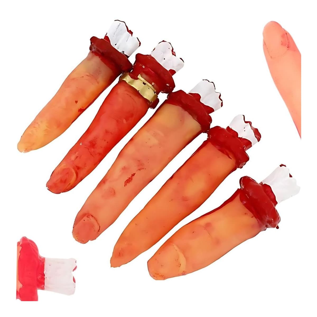 Avhuggna fingrar, gummi, 5 st, 8-9 cm