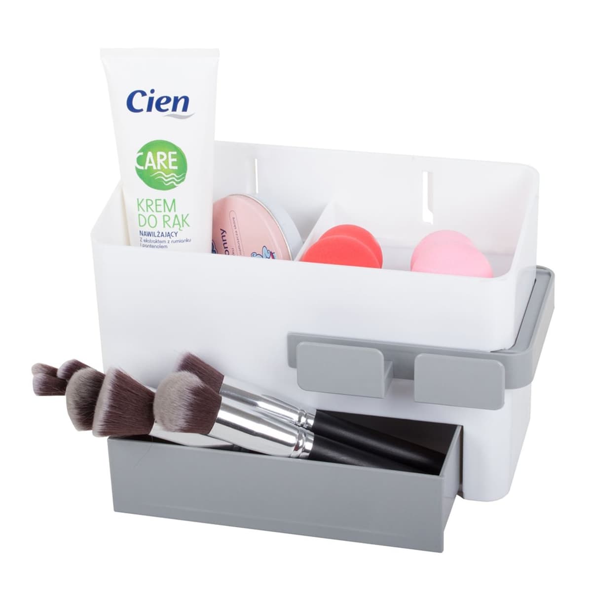 Badrumshylla med hårtorkshållare, 23x15x10 cm