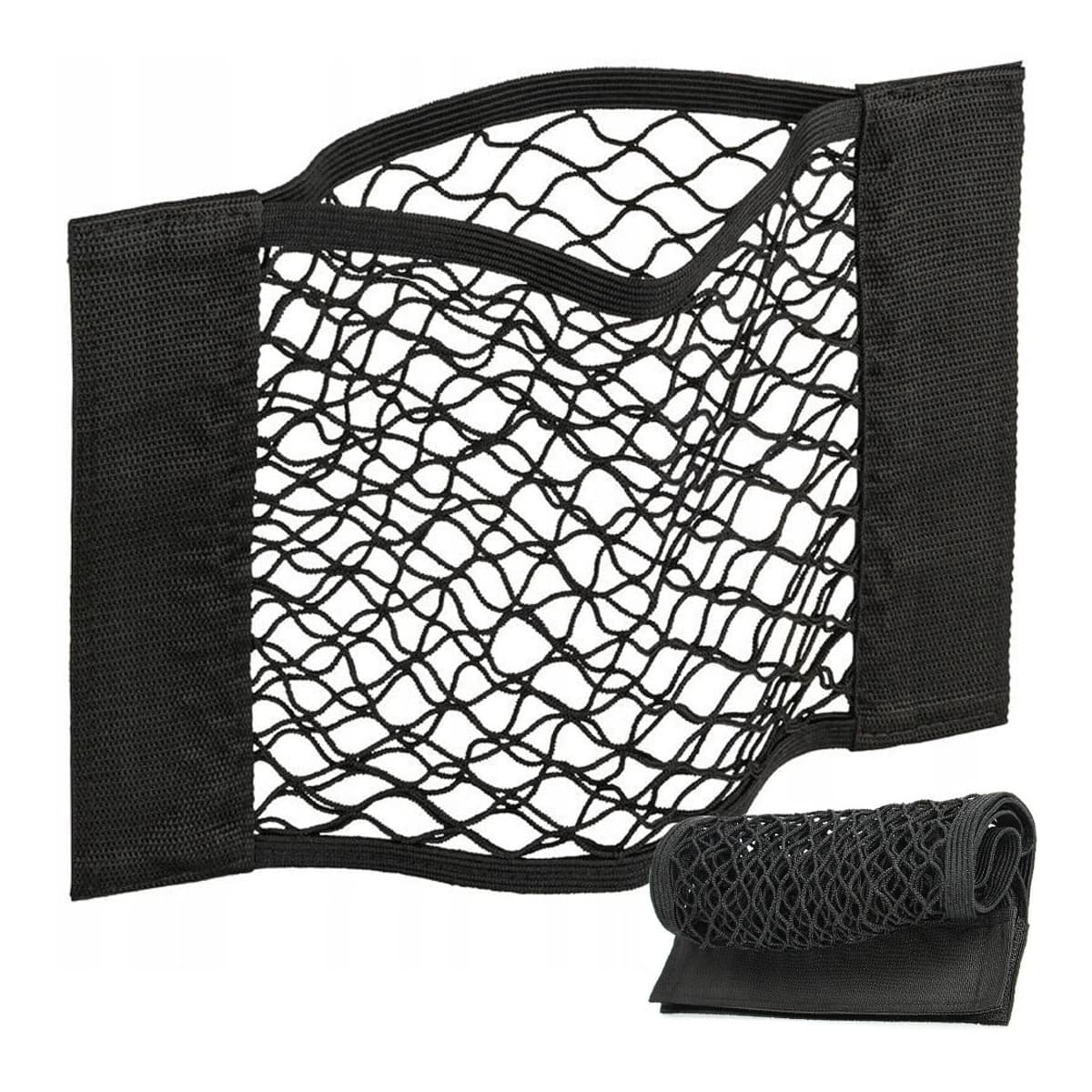 Bagagerumsnät med kardborre, 25x25 cm