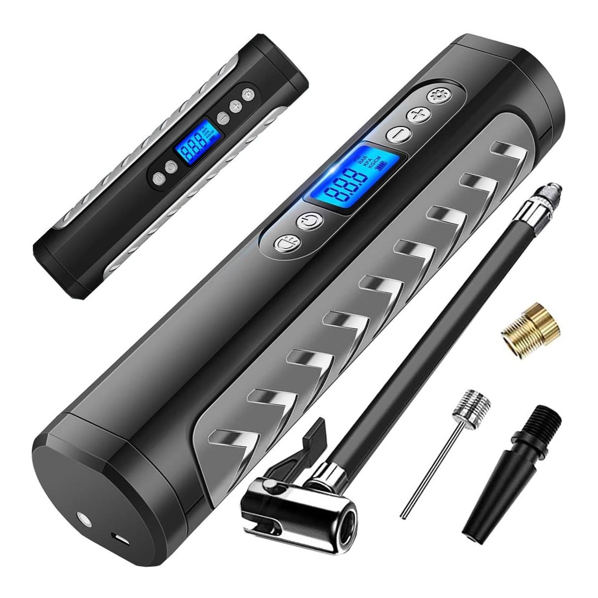 Batteridriven kompressor med LCD, 10 bar