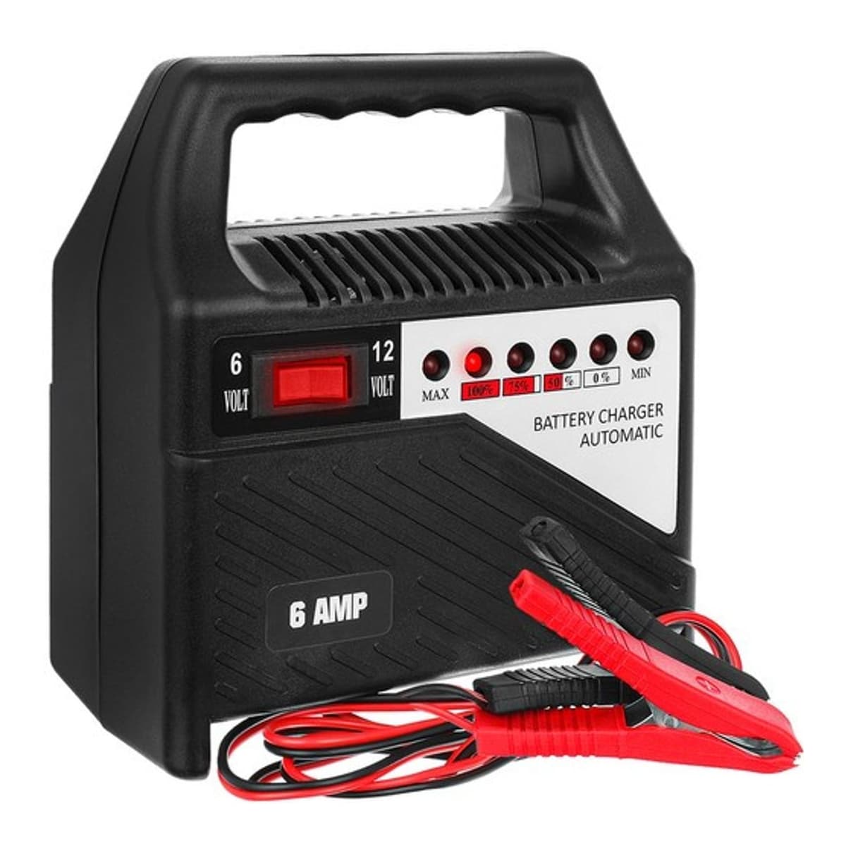 Batteriladdare 12V 6A med laddningsindikator