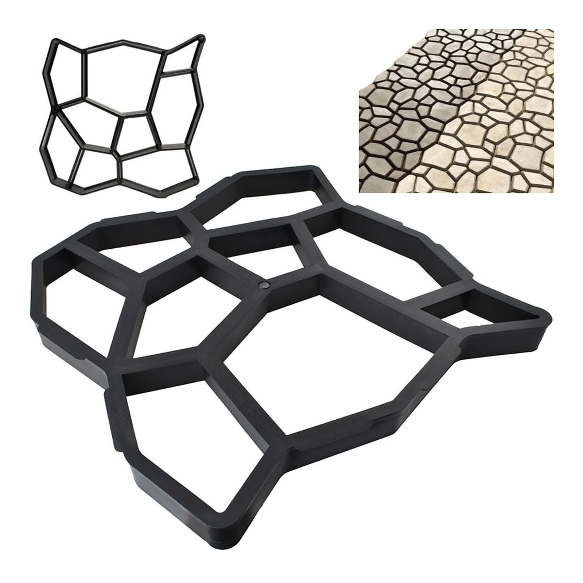 Betongform för gatsten, 50 x 48 cm