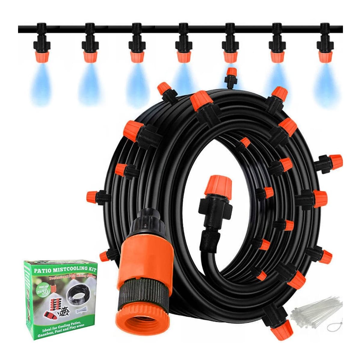 Bevattningssystem med dimspridare, 15 m