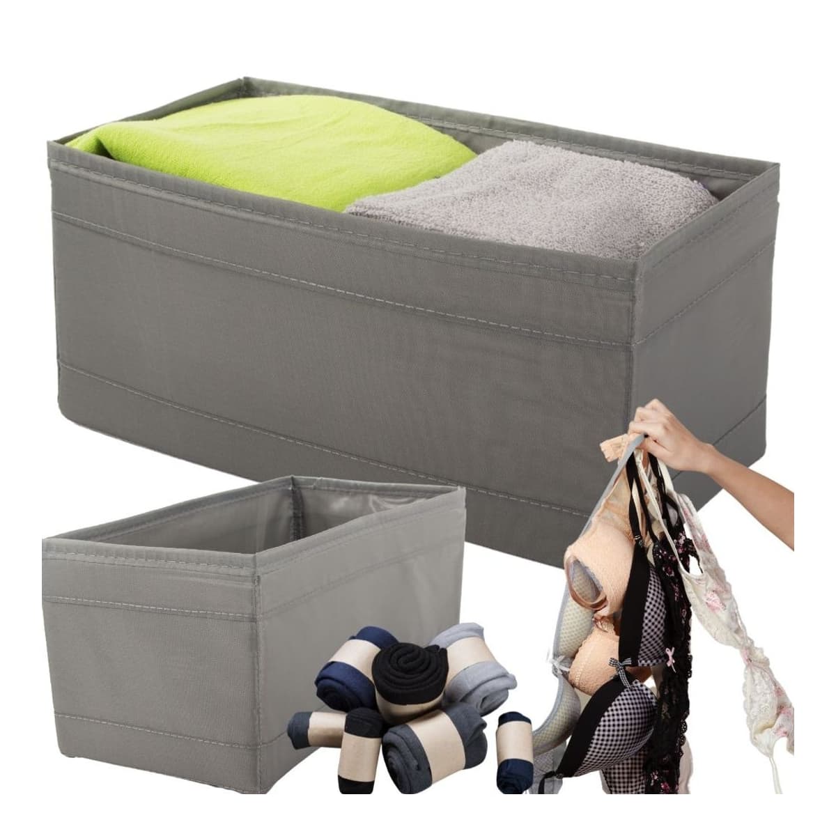 BH-organiserare, grå, 28x14x13 cm