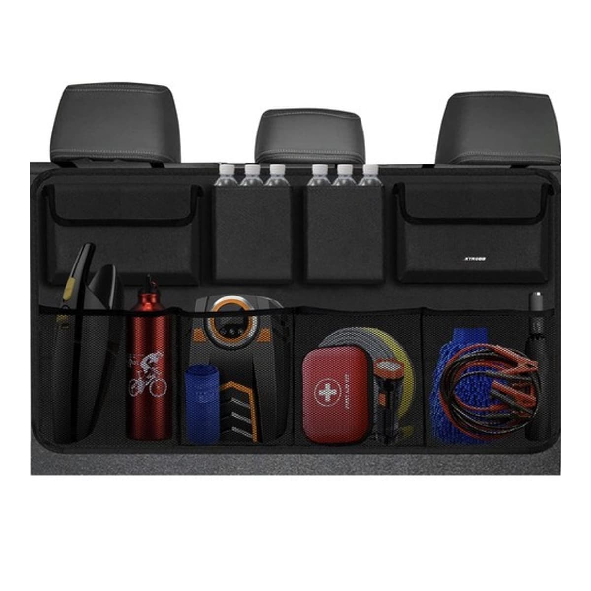 Bilorganisatör för baksäte, 8 fickor, 87x47 cm