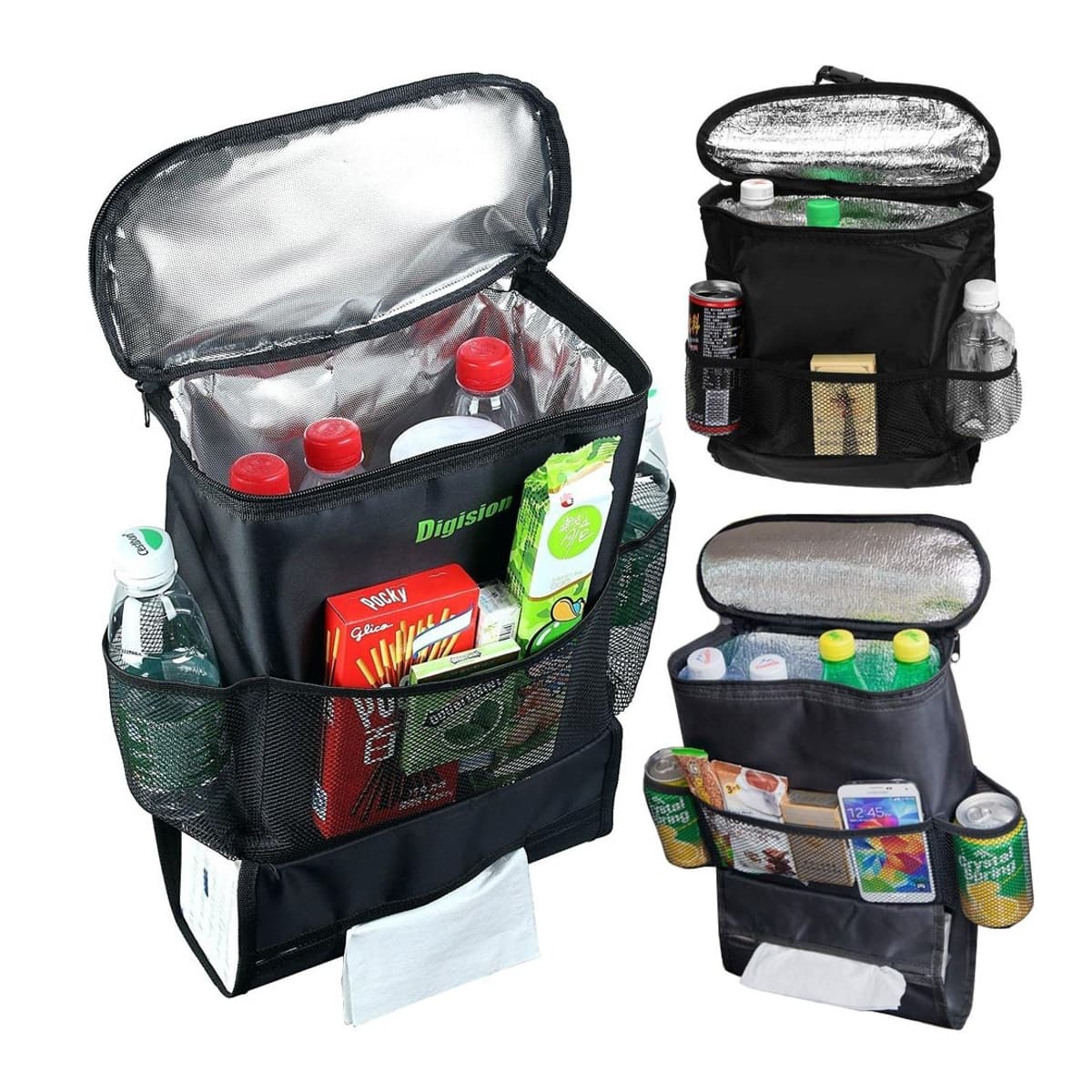 Bilsätesorganizer med kylväska, 35x28 cm