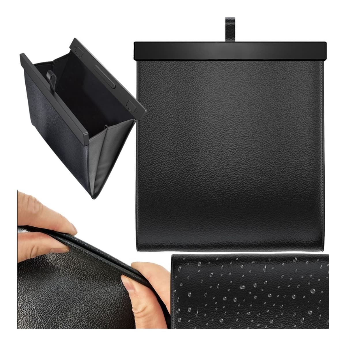 Bilsopkorg med magnetlås, 28x28 cm