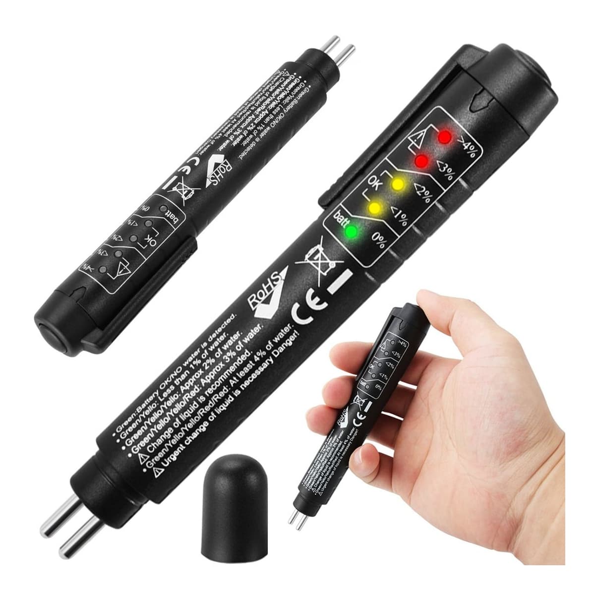 Bromsvätskemätare LED-display DOT 3/4/5