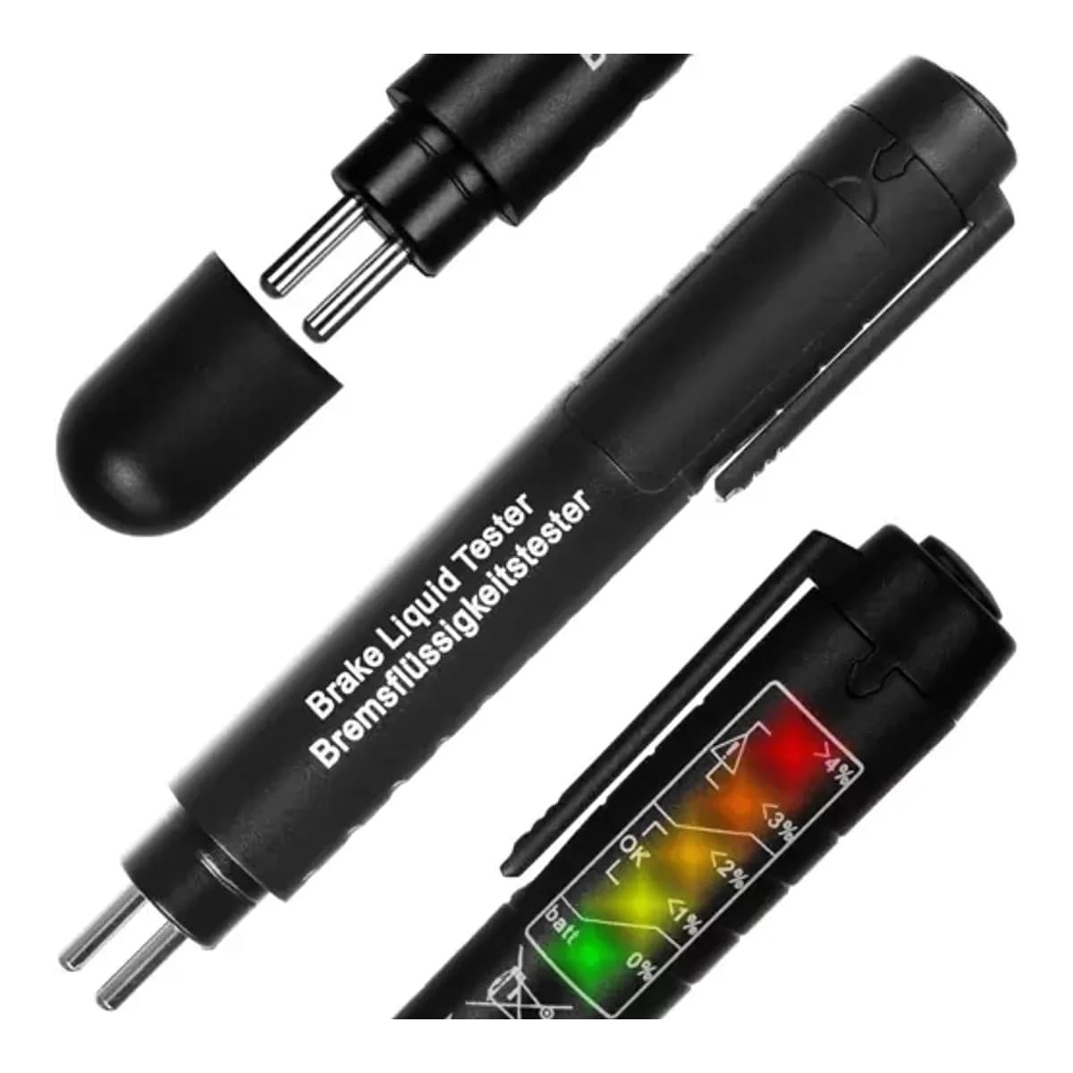 Bromsvätskemätare med 5 LED-indikatorer