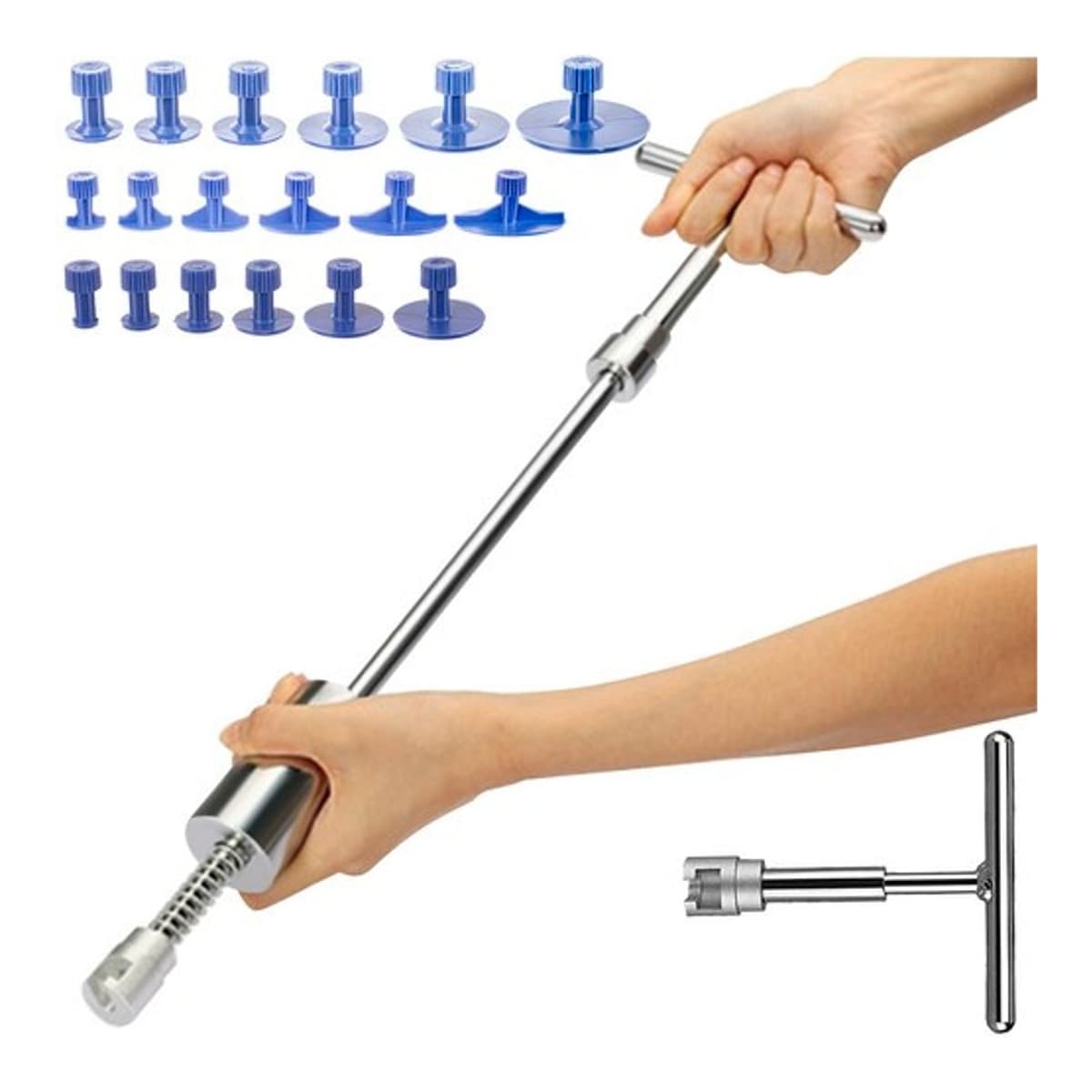 Bultreparationsset med glidhammare, 18 delar