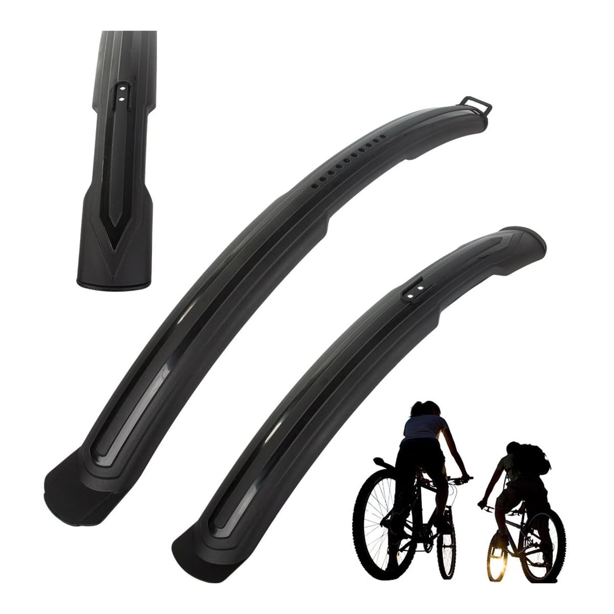 Cykelskärmar, fram och bak, 24-28 tum