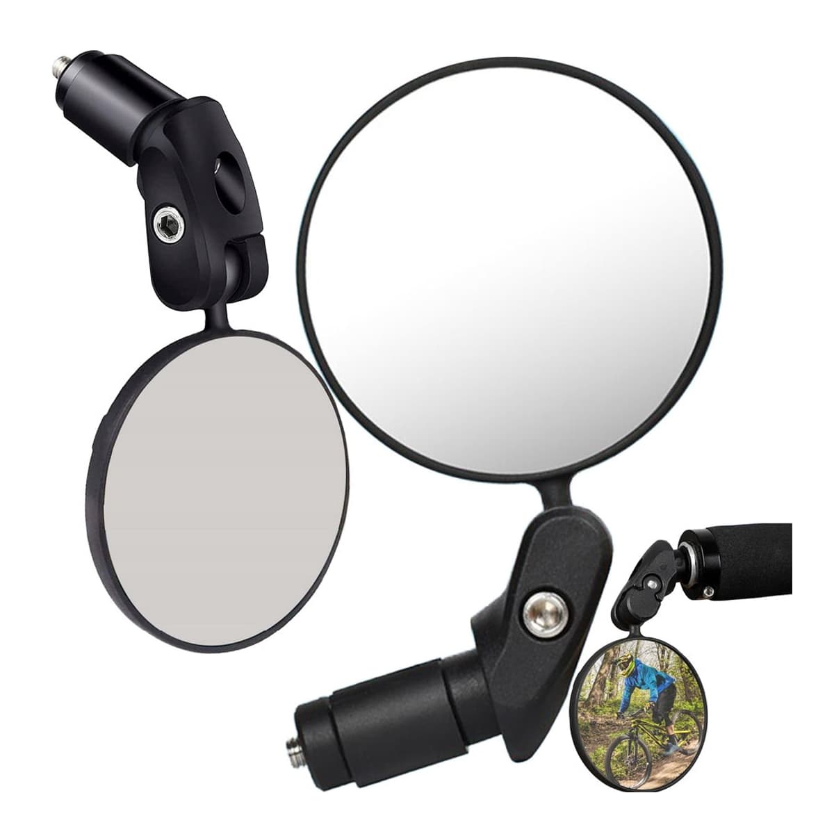 Cykelspegel, konvex, 8 cm diameter