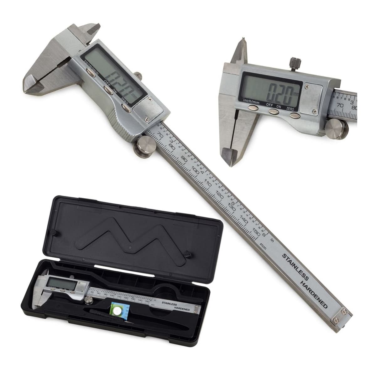 Digital skjutmått, rostfritt stål, 150 mm