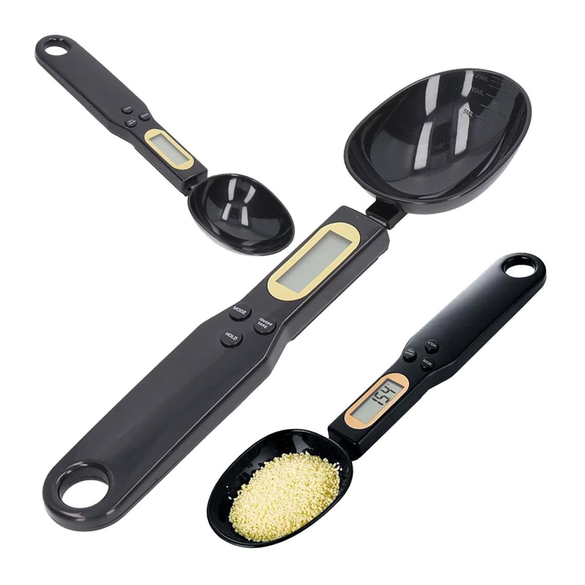 Digitalvåg sked, LCD-display, 0,1-500 g