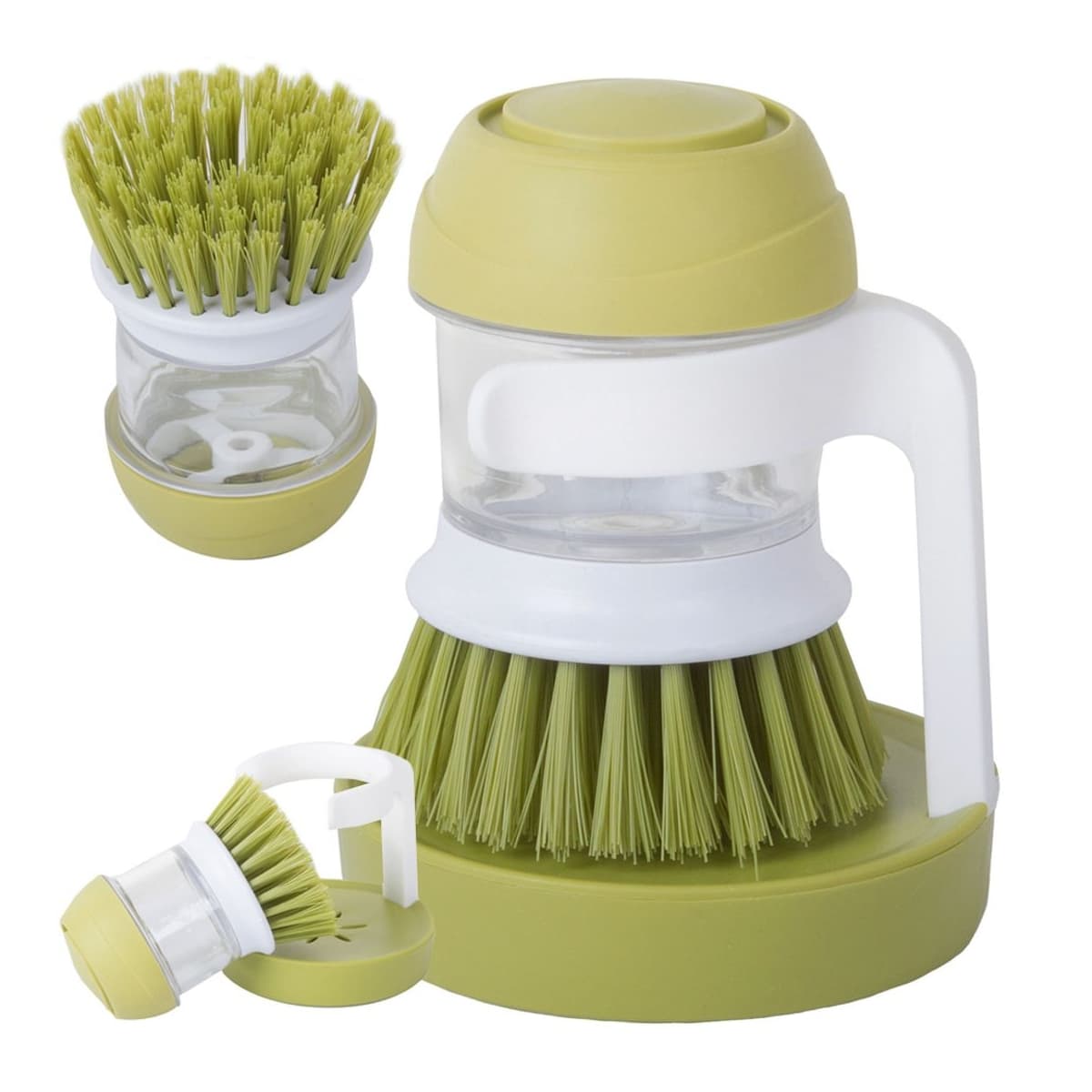 Diskborste med dispenser och ställ, 7 cm