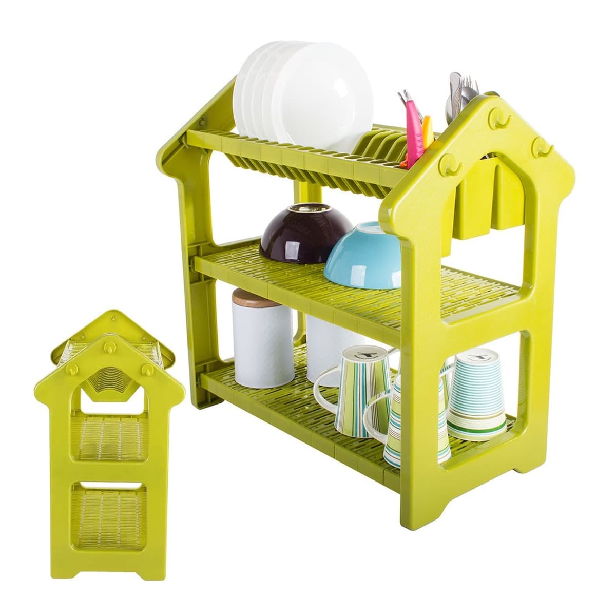 Diskställ 3 våningar, 53 cm