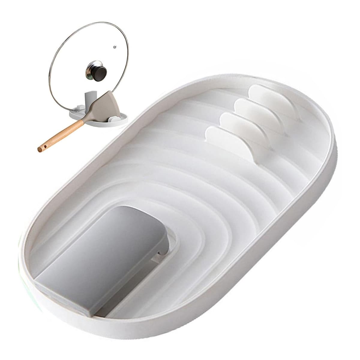 Diskställ för skedar och lock, 4 platser