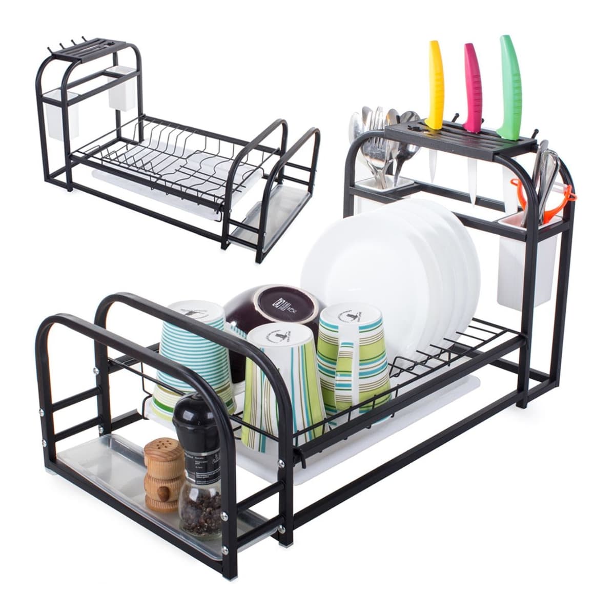 Diskställning med droppbricka, 55 cm