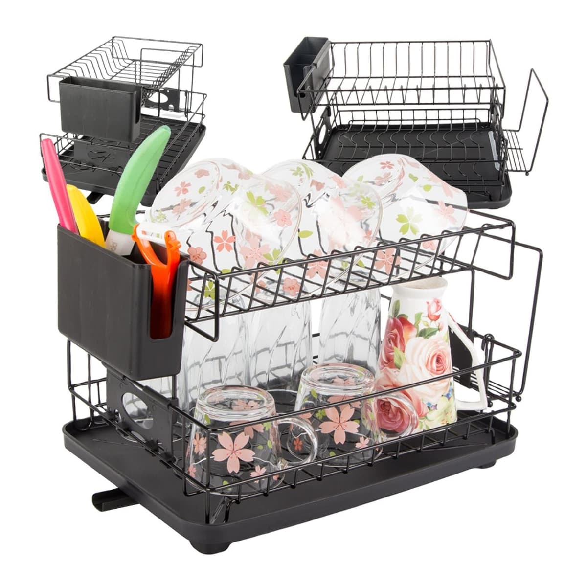 Disktork 2 våningar med droppbricka, 52 cm