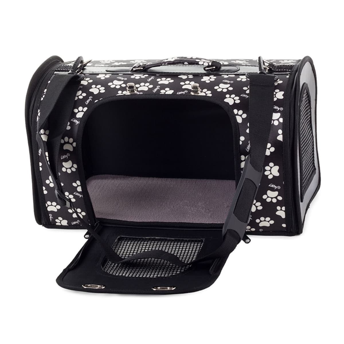 Djurtransportväska, 44 cm, svart