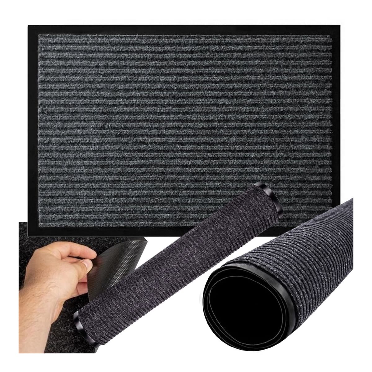 Dörrmatta med gummibaksida, 40 x 60 cm