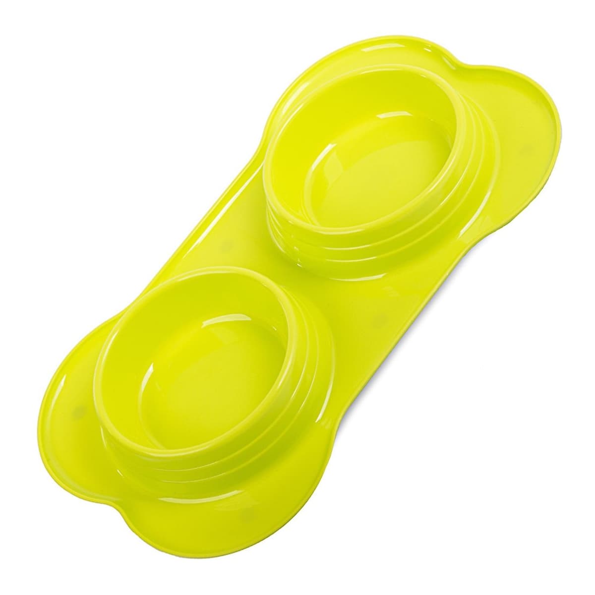 Dubbel matskål för hund/katt, 2x400ml