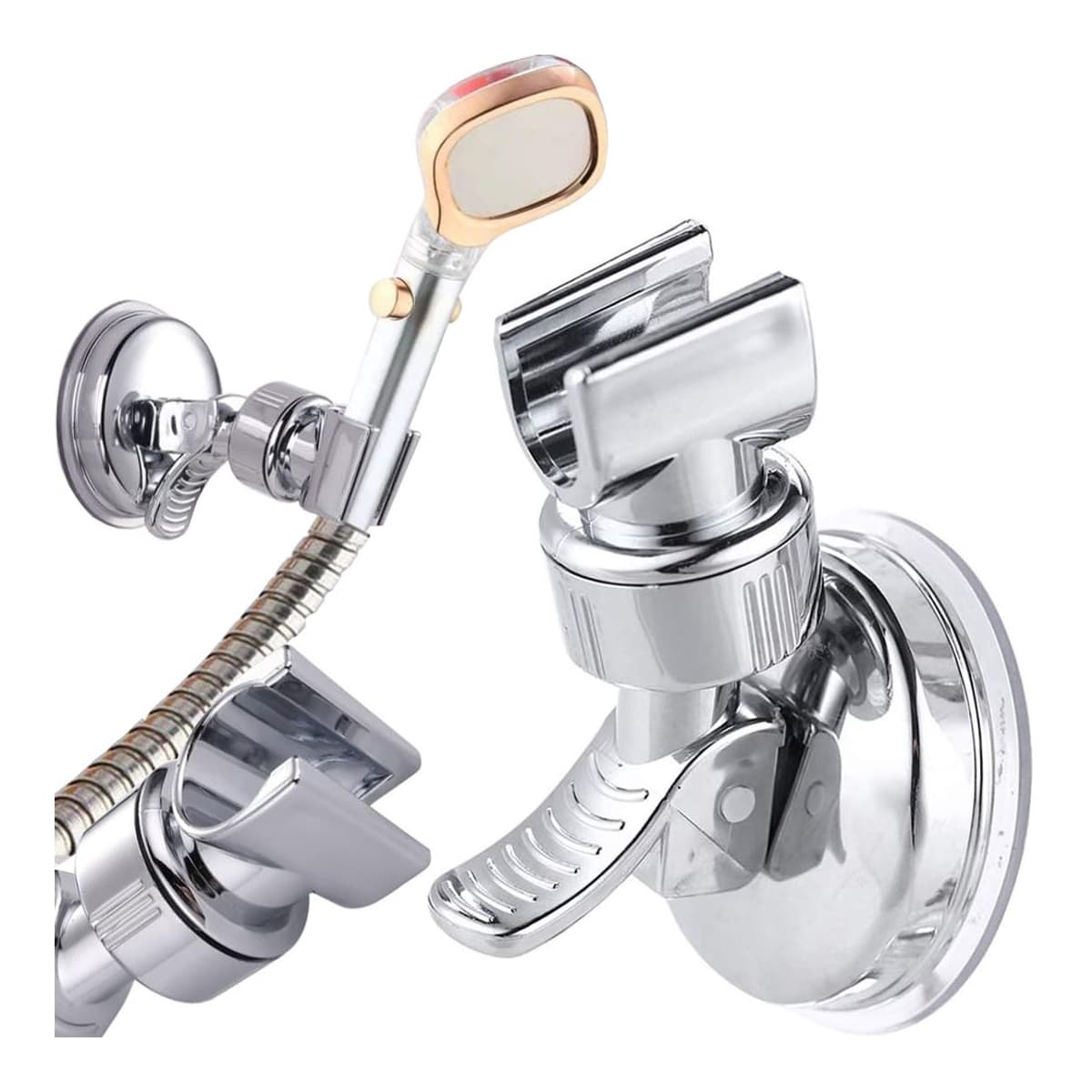 Duschhandtagshållare med sugkopp, vridbar