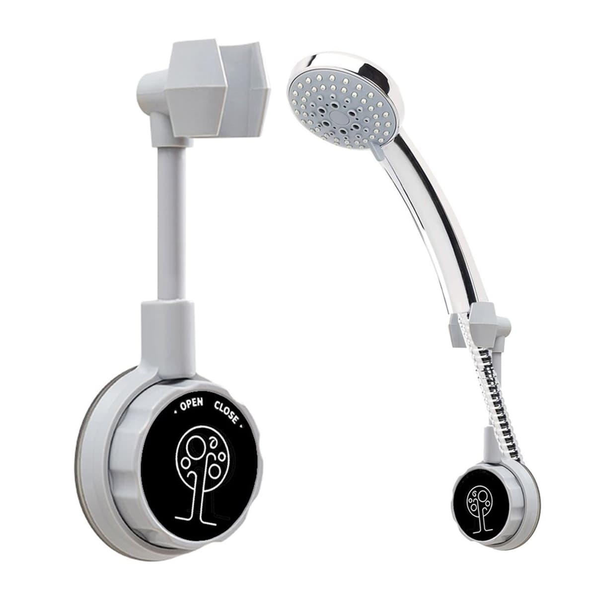 Duschhandtagshållare med sugpropp, 16 cm