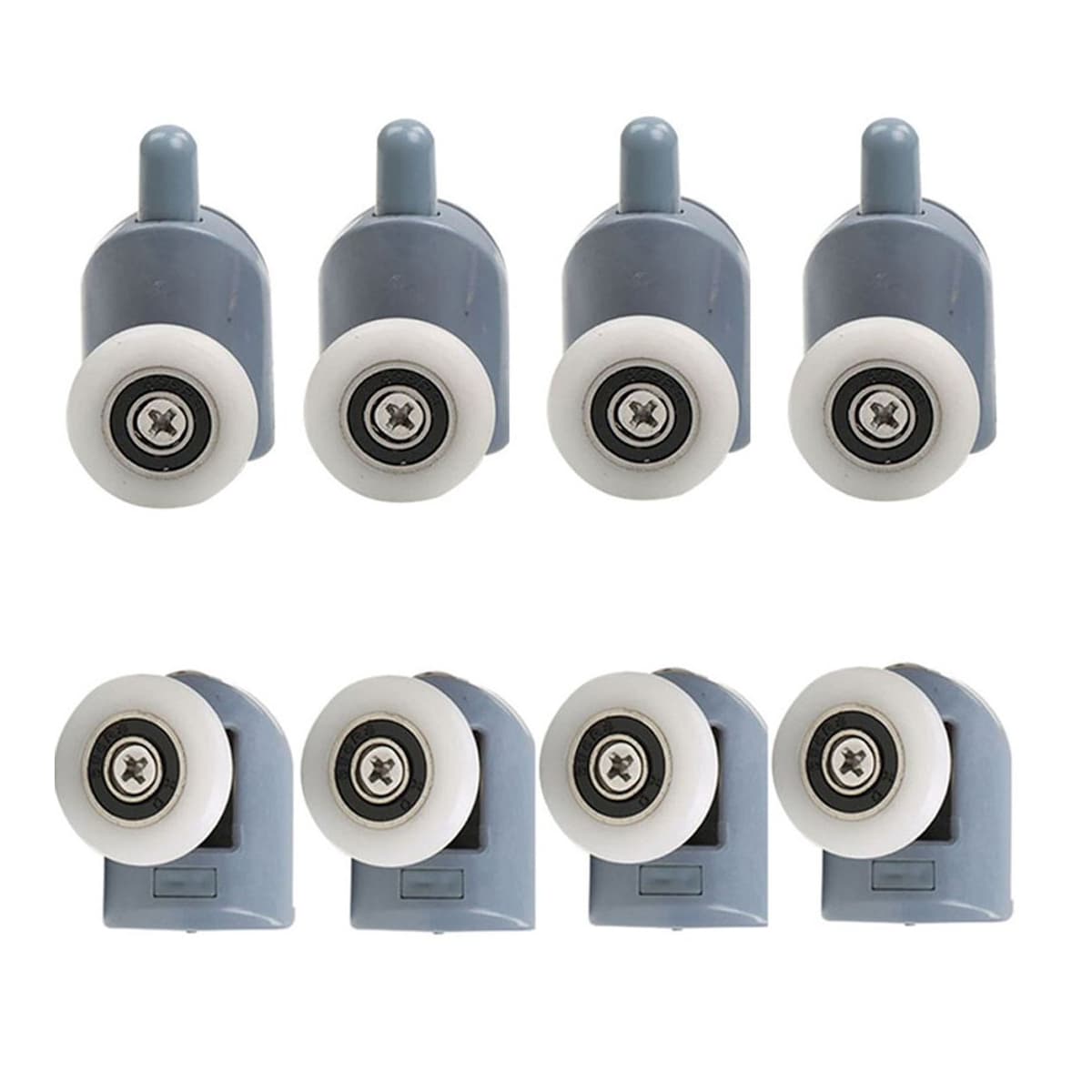 Duschkabiners hjul, 8 rullar för skjutdörr