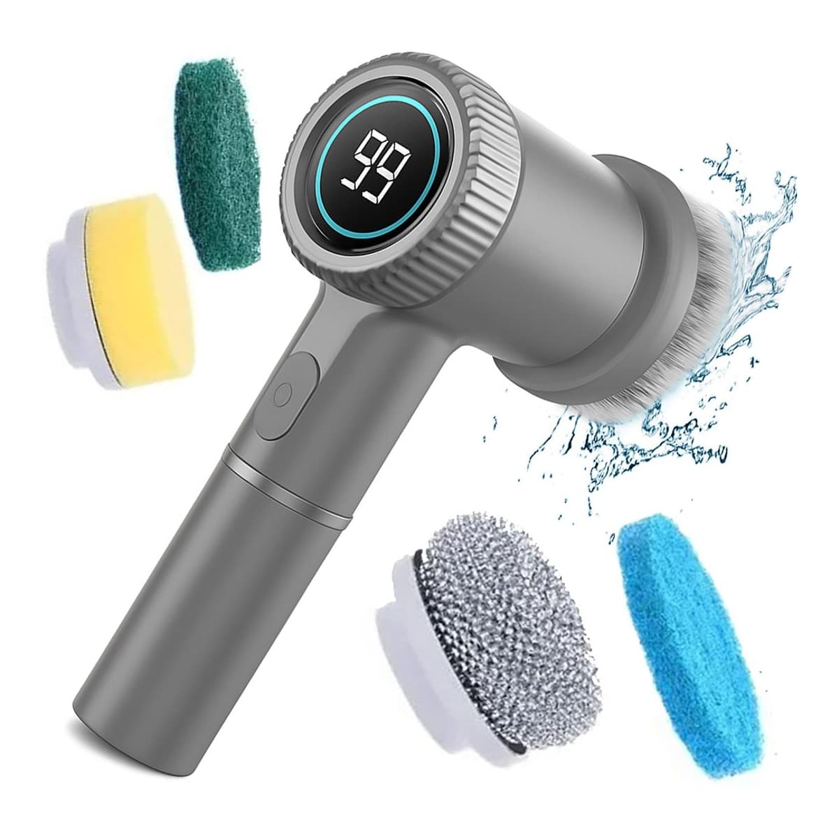 Elektrisk roterande städborste, sladdlös, 5-i-1