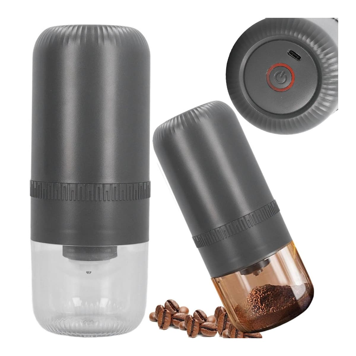 Elkvarn för kaffe, USB-laddbar, 150 ml