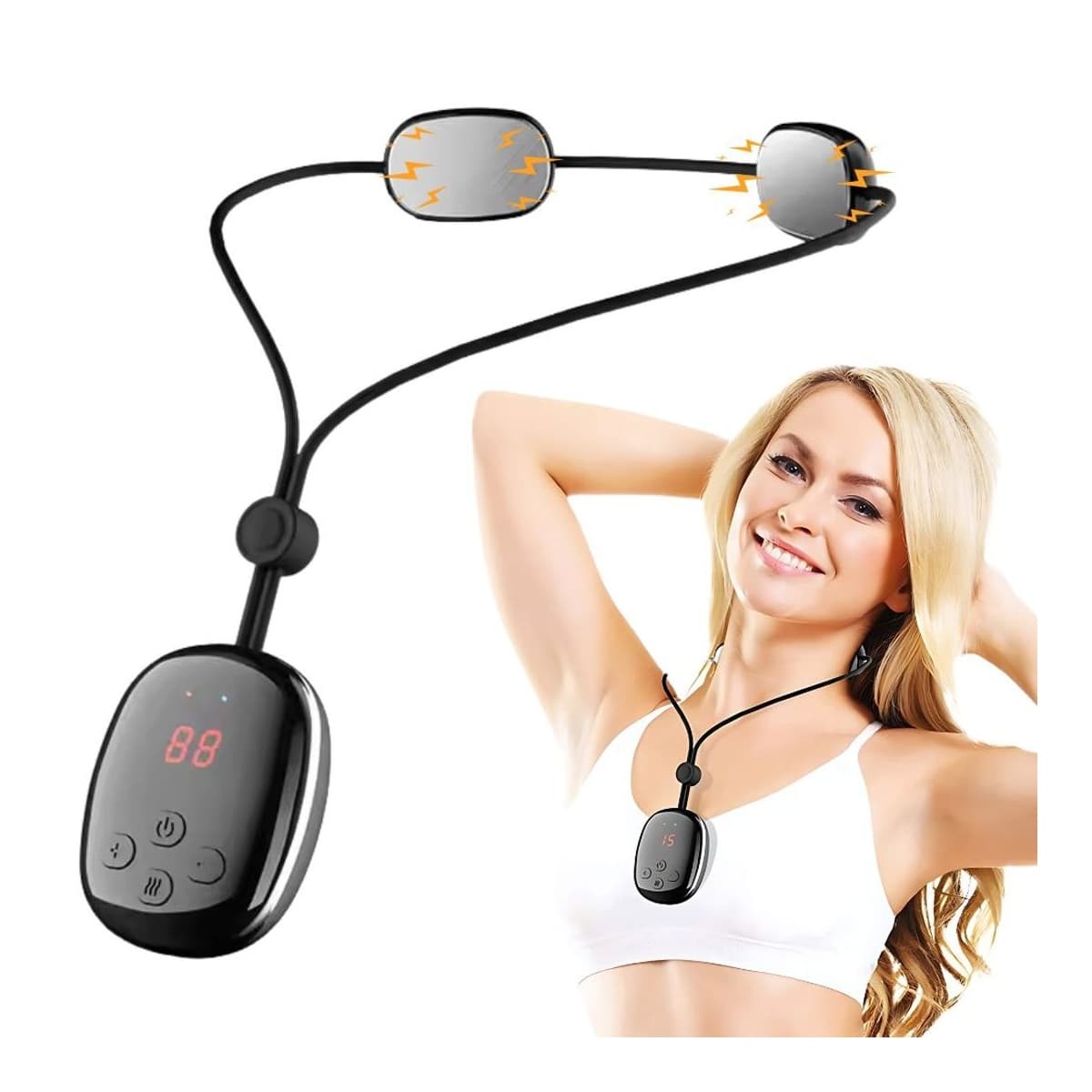 EMS-nackmassager med USB-laddning, 15 intensitet