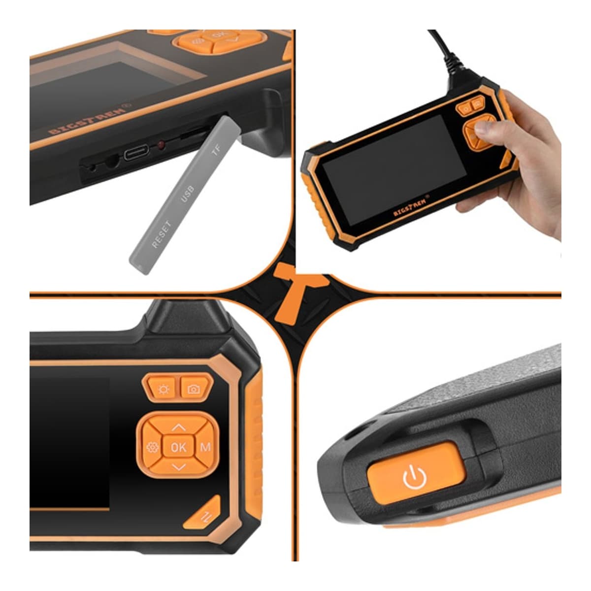 Endoskopkamera med skärm och 5m kabel