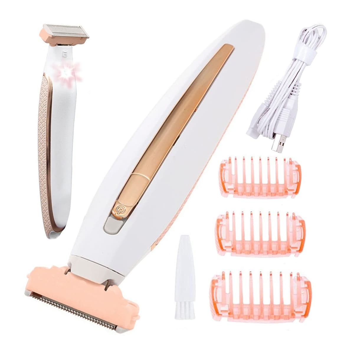 Epilator för bikini/kropp med LED-belysning