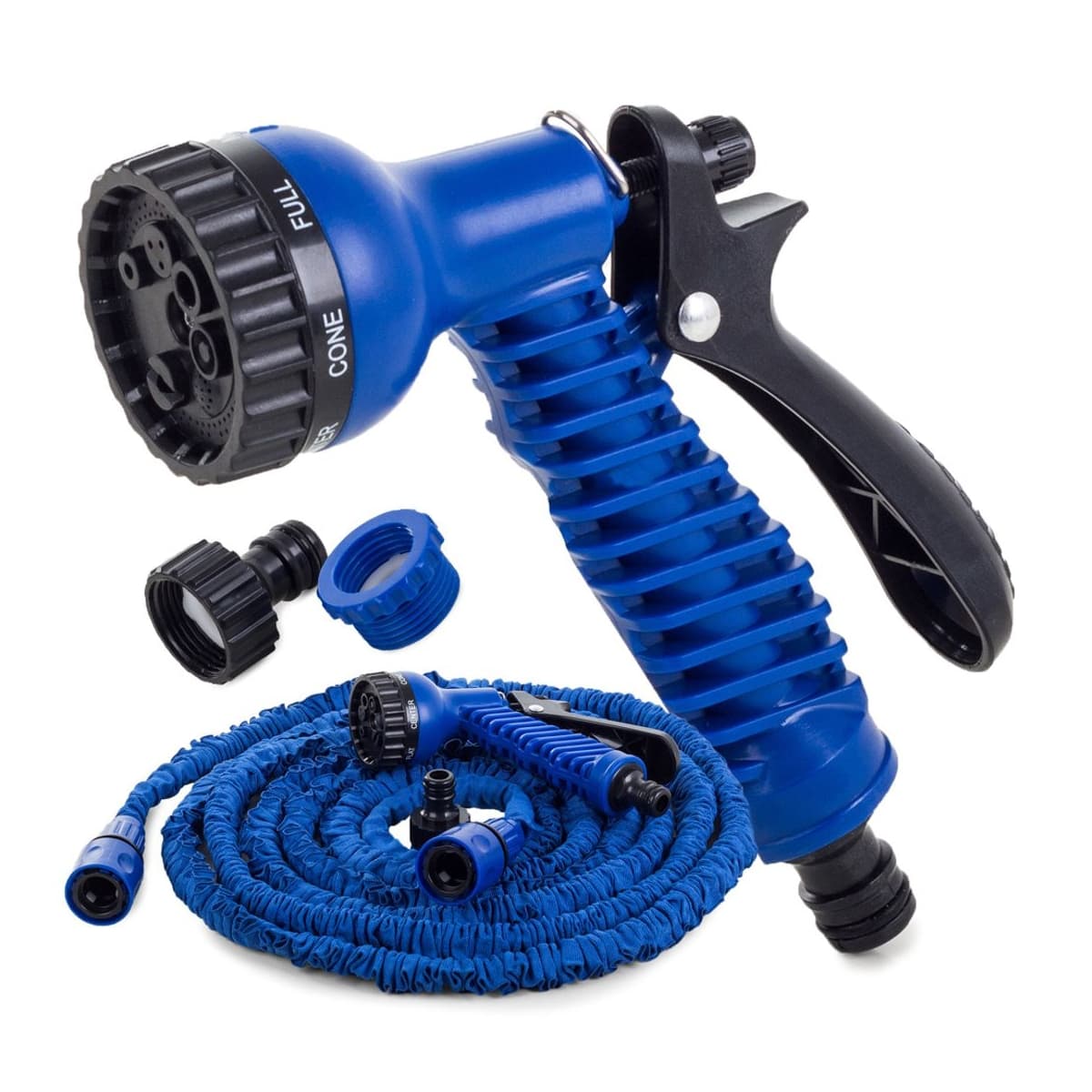 Expanderbar trädgårdsslang 5-15 m med sprutpistol