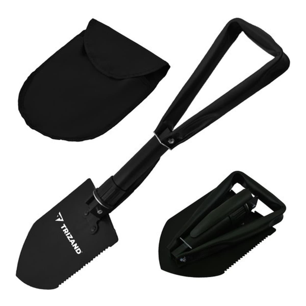 Fällbar skovel med såg och hacka, 58 cm