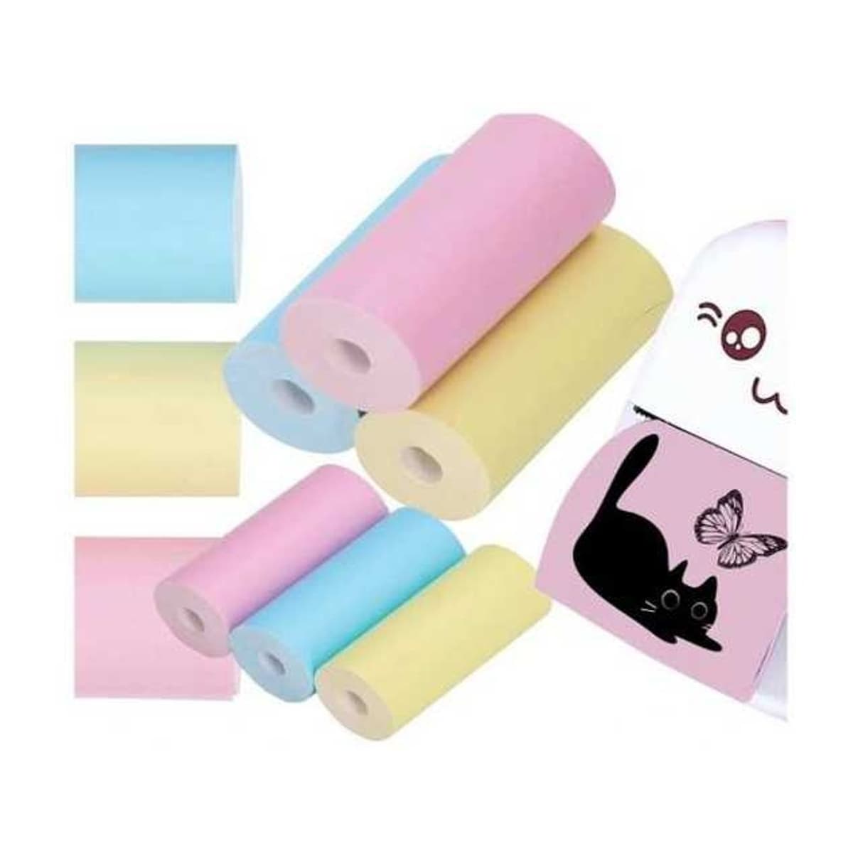 Färgpapper för mini-skrivare, 100 ark