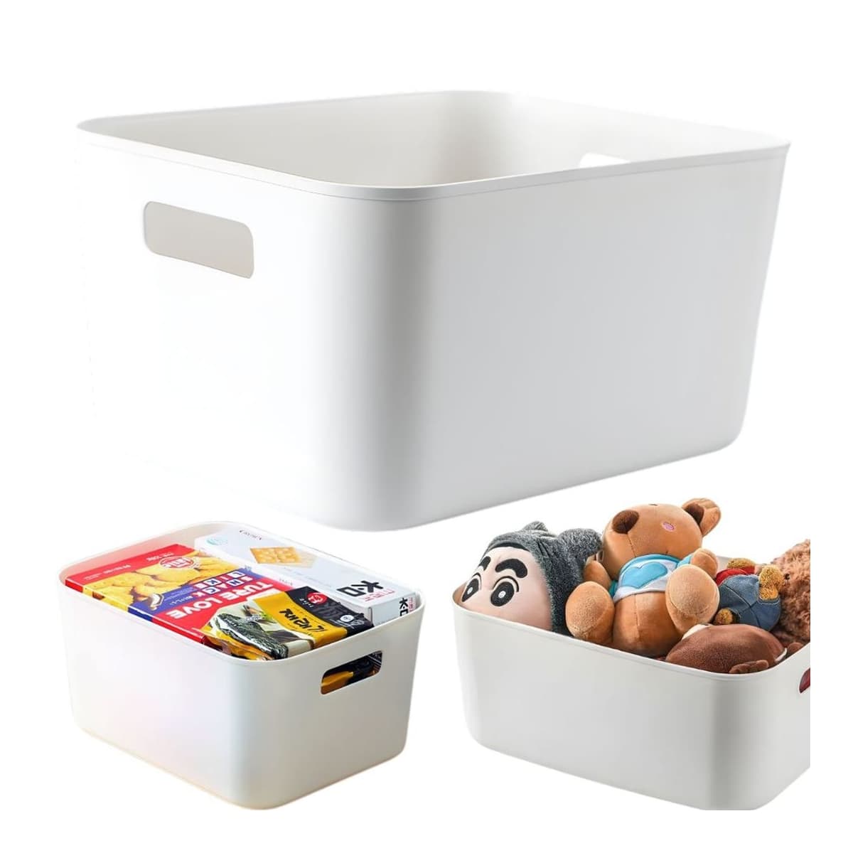 Förvaringskorg med handtag, 22x27 cm