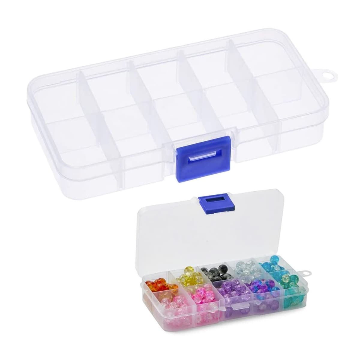 Förvaringslåda med 10 fack, 13 x 7 cm