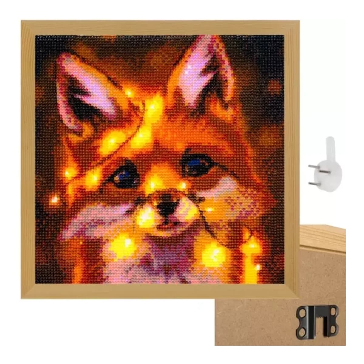 Fotoram i furu, 28,5x28,5 cm med plexiglas