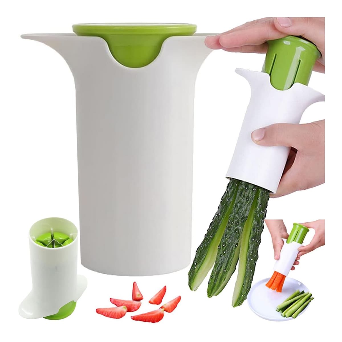 Grönsaksskärare med 6 knivar, 4,5 cm